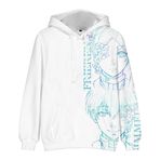 Xinchangda Frieren: Beyond Journey's End Anime Hoodie Frieren Stark Himmel Kapüşonlu Sweatshirt Fern Casual Uzun Kollu Hoodies 3D Baskı Kazak, Tip5, S