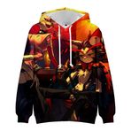 Xinchangda Hazbin Hotel Anime Hoodie Charlie Morningstar/Vaggie/Alastor/Melek Toz Kapüşonlu Sweatshirt Uzun Kollu Hoodies Kazak Manga Hediyeler, Tip3, XXL