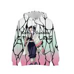 Xinchangda Kamado Nezuko Anime Kapüşonlu, Rengoku Kyoujurou/Kochou Shinobu Kapüşonlu Sweatshirt Uzun Kollu Kapüşonlu Kazak Manga Hediyeleri, Kochou Shinobu, XL