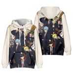Xinchangda Mashle: Sihirli ve Kaslar Anime Hoodie Mash Burnedead/Limon Irvine Kapüşonlu Sweatshirt Uzun Kollu Hoodies Kazak Manga Hediyeler, Tip3, 140