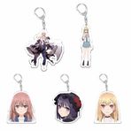 Xinchangda My Dress-Up Darling Anahtarlık Anime Kitagawa Marin Akrilik Anahtarlık Sevimli Karikatür Kolye Çanta Aksesuarları Anahtarlık Süs Hediye Kız Erkek, Tip 2, 5cm