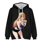 Xinchangda My Dress-Up Darling Hoodie, Anime Kitagawa Marin 3D Baskı Desen Kazak Kapüşonlu Sweatshirt Kitagawa Marin Anime Hoodies, Tip2, S