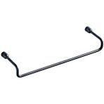 Xingfeng2 Boya Duvara Monte 30 cm Alt-Siyah/gümüş Basit Ultra Ince Çubuk Banyo Donanım Kolye Kısa Tek Çubuk Havlu Askısı (Yurt Dışından) - 50*150*200mm