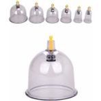 Xinh 32 Bardak Çukurluğu Seti ile Pompa Hijama Çukurluğu Terapi Seti Akupunkturkun Masaj Kiti Profesyonel Çin Vakum Vantuz - Şeffaf