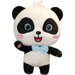 Xinh 55 cm Peluş Oyuncaklar Hayvan Bebek Kawai Plushie Doğum Günü Hediyesi Yumuşak Komik Peluch Bebekler Panda Yastıklar Kanepe Ev Flik Mavi Smiley | Doldurulmuş ve peluş Hayvanlar(Yurt Dışından) - Beyaz