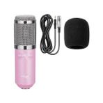 Xinh Bm 800 Profesyonel Kondenser Mikrofon Seti: Bilgisayar + Bm 800 Mikrofon BM800 Olarak Şok Montaj + Köpük Kapağı + Kablo (Yurt Dışından) - Pembe