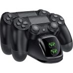 Xinh Denetleyici USB Şarj Istasyonu Ps4 / Ps4 Slim / Ps4 Pro Kontrolör İçin Dock (Yurt Dışından) - Siyah
