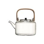 Xinhang 1100 ml Cam Çaydanlıklar Isıya Dayanıklı Patlama Dayanıklı Haşlanmış Çaydanlık Kung Fu Çay Seti Haşlanmış Su Özel Bambu Kolu Kiriş Tenceresi | Çaydanlıklar (Yurt Dışından) - Şeffaf