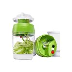 Xinhang 5 In1 El Spiralizer Sebze Dilimleme Ayarlanabilir Spiral Kesici Konteyner Kabak Noodle Spagetti Maker Spiral Dilimleme (Yurt Dışından) - Yeşil
