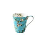 Xinhang Van Gogh Boyama Kemik Çini Kahve Fincanı Daire 1.3l Çaydanlık Şeker Tankı 400 ml Çay Kupa Süt Pot 8 Inç Biftek Tatlı Plaka | Teaware Setleri (Yurt Dışından) - Mavi