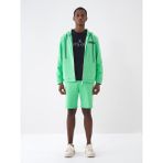 Xint Erkek Yeşil Pamuk Dokulu Regular Fit Sweat Mont - 2XL