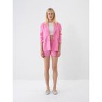 Xint Kadın Pembe %100 Keten Regular Fit Ceket - XS