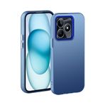 XINYEXIN Realme C53 Telefon Kılıfı Ultra İnce Kılıf - Mat Kaplama Çizilmeye Dayanıklı Darbeye Dayanıklı Tampon Kapağı - Mavi
