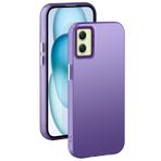 XINYEXIN Samsung Galaxy A06 Kılıf Ultra İnce - Mat Kaplama Çizilmeye Dayanıklı Darbeye Dayanıklı Tampon Kılıfı - Mor