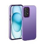 XINYEXIN Samsung Galaxy A52 4G/5G / A52s 5G Telefon Kılıfı Ultra İnce - Mat Kaplama Çizilmez Darbeye Dayanıklı Tampon Kılıfı - Mor