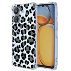 XINYEXIN Xiaomi Redmi 13C / Xiaomi Poco C65 için Şeffaf Kılıf Çiçekler Çiçek Desenli Tasarım İnce Darbeye Dayanıklı Şeffaf Yumuşak TPU Tampon Kılıf Koruyucu Kapak - Leopar