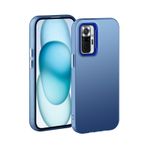 XINYEXIN Xiaomi Redmi Note 10 Pro 4G Telefon Kılıfı Ultra İnce - Mat Kaplama Çizilmez Darbeye Dayanıklı Tampon Kapağı - Mavi