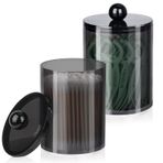 XIPENGKEJI 2 PAKET Qtip Tutucu-10oz, 12 oz, Banyo Teneke Kutu Depolama Organizasyonu için Qtip Tutucu Dispenseri, Makyaj Makyaj Düzenleyici, Pamuk Topu, Pamuklu Çubuk, Pamuklu Yuvarlaklar, Diş İpi