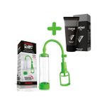 Xise Yeşil Renkli Penis Vakum Pompası + 50 ml Viagel Krem