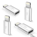 xiwxi 4 Paket USB C Yıldırım Adaptörü, Destek Ses/OTG, 20W PD Hızlı Şarj ve Veri Aktarımı iPhone 14 13 12 Pro Max/iPad Hava/Airpods, Nintendo Anahtarı, Kulaklıklar, iOS Cihazı