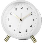 Xixi Shop Avrupa-Amerika Retro Yuvarlak Tahta Küçük Alarm Saat CQ1203-3 (Yurt Dışından) - Kahverengi
