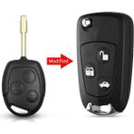Xiyu Shop 1 FO21 Stili Değiştirildi Keyyou Transponder Kesilmemiş Boş Bıçak Araba Anahtarı Kabuk Ford Focus Mondeo Ka Jaguar Xj8 Transit Bağlantı Yok Değiştirme (Yurt Dışından)