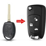 Xiyu Shop 1 HU101 Stili Değiştirildi Keyyou Transponder Kesilmemiş Boş Bıçak Araba Anahtarı Kabuk Ford Focus Mondeo Ka Jaguar Xj8 Transit Bağlantı Yok Değiştirme (Yurt Dışından)