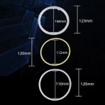 Xiyu Shop 120 mm Tarzı Kırmızı 1 Pair Cob Angel Eyes Halo Yüzükler LED Araba Motosiklet Scooter Farlar 12 V Kapaklı (Yurt Dışından)