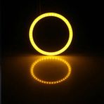 Xiyu Shop 130MM Sarı Stil Ysy Cob Angel Eyes Adet (1 Çift) Oto Halo Yüzükler Cob Angel Eye Araba Far Motosiklet Beyaz Sarı 12 V LED (Yurt Dışından)