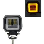 Xiyu Shop 1x Sarı Kare Stili 1pairıv 24V 6500K 40W Su Geçirmez Kare LED Taşınabilir Spot Angel Eyes Işık Çubuğu Offroad Araba Tekne LED Çalışma Işığı (Yurt Dışından) - araba ışık çubuğu - Renkli
