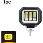 Xiyu Shop 1x Sarı Stil Yuvarlak Kare LED Çalışma Işığı Angel Eyes Işık Çubuğu Spot Işık Offroad Motosiklet Araba Tekne LED Çalışma Işığı (Yurt Dışından) - araba ışık çubuğu - Renkli