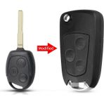 Xiyu Shop 2 HU101 Stili Değiştirildi Keyyou Transponder Kesilmemiş Boş Bıçak Araba Anahtarı Kabuk Ford Focus Mondeo Ka Jaguar Xj8 Transit Bağlantı Yok Değiştirme (Yurt Dışından)