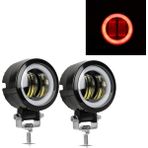 Xiyu Shop 2x Beyaz ve Kırmızı Stil Jvısual 3 Iw Su Geçirmez Yuvarlak LED Angel Eyes Işık Çubuğu 12V 24V 6500K Beyaz Mavifor Motosiklet Offroad LED Çalışma Işığı (Yurt Dışından) - araba ışık çubuğu - Renkli