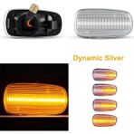 Xiyu Shop 3000K Tarzı Gümüş Rengi 2 Adetdynamic Amber Led Yan Işaretleyici Işık Tuan Sinyal Lambası Toyota Prius Kluger Dilek Rav4 Altezza Taç Land Cruiser Isis Lexus (Yurt Dışından) - Renkli
