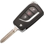 Xiyu Shop 3btn Panik OYUNCAK43 Tarzı Jinyuq Düğme Çevirme Katlanır Uzaktan Anahtar Kabuk Toyota Levin Camry Reiz Highlander Corolla Rav4 Anahtar Kutu Va2 TOY48 TOY43 (Yurt Dışından)