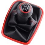 Xiyu Shop 6 Hız-Kırmızı Speedwow Eed Vites Topuzu Kolu Vites Gaitor Boot Pu Deri Volkswagen Vw Golf 4 Iv Mk4 Gtı R32 Jetta (Yurt Dışından)