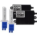 Xiyu Shop 6000K Tarzı 1 Çift 100W Ampul 2022 Yeni Süper Hızlı Araba Far 100W Hıd Xenon Kiti H7 H11 D2H H1 H3 Hb3 Hb4 Xenon Ampul Yüksek Güçlü Ac 12V 100W Hıd Balast Kiti (Yurt Dışından) - araba ampulü - Beyaz