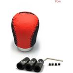 Xiyu Shop 7cm Mandalina Siyahı Evrensel Momo Deri Araba Vites Topuzu Citroen Için Renault Için Toyota At mt Kol Manuel Çubuk Kolu Kalem Pomo Gearshifter (Yurt Dışından)