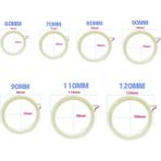 Xiyu Shop 80MM Tarzı 80MM 1 Adet Otomobil LED LED Angel Eye Angel Eye Circle Cob Otomobil LED Sis Lambası Otomobil Gün Işığı (Yurt Dışından) - araba ampulü - Beyaz