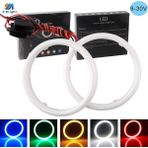 Xiyu Shop 80MM Tarzı Mavi 1 Pair Cob Angel Eyes Kapaklı Halo Yüzükler Pamuk Işıkları LED Araba Motosiklet Farları Sis Lambaları (Yurt Dışından) - araba atmosfer ışığı - Renkli