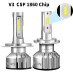 Xiyu Shop 9005 Hb3 Stili Csp 1860 Çip Infitary Mini Araba H7 H4 LED Farlar Lm 6500K H1 H3 H11 H13 Hb3 Hb4 Hb Buz Diyot Lambası Otomatik Sis Ampul (Yurt Dışından) - araba ampulü - Beyaz