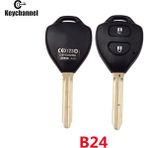 Xiyu Shop B-24 Tarzı Logo Yok Toyota Corolla Camry Reiz Için 1 Adet Anahtar Kabuk Rav4 Taç Avalon Venza Düğme Değiştirme Uzaktan Araba Anahtarı Durum TOY43 Bıçak (Yurt Dışından)