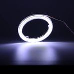 Xiyu Shop Beyaz Stil 120 mm 2 Adet Angel Eyes LED Oto Halo Halka Işık Araba Ampüller Cob Far Drl Gündüz Çalışan Işık Araba Styling Dekoratif Işıklar (Yurt Dışından)