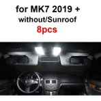 Xiyu Shop Beyaz Stil Mk7 8 Adet Için Vw Jetta Bora Vento Için LED Iç Işık Kiti Mk4 Mk5 Mk6 Mk7 Mk6 Sportwagen Canbus Hata Yok (Yurt Dışından) - araba sinyal ışığı - Renkli