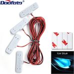 Xiyu Shop Buz Mavisi LED Araba Atmosfer Lambası Iç Oto Dıy Dekorasyon Gece Kapı Kase Işık Bmw E90 Mini Cooper Için Araba Dekorasyon Aksesuarları (Yurt Dışından) - araba atmosfer ışığı - Renkli