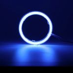 Xiyu Shop Buz Mavisi Tarzı 100 mm 2 Adet Angel Eyes LED Oto Halo Halka Işık Araba Ampüller Cob Far Drl Gündüz Çalışan Işık Araba Styling Dekoratif Işıklar (Yurt Dışından)