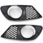 Xiyu Shop Çift ​​tarzı 1 Çift Ön Tampon Kapak Grille Mercedes Benz C-Class W204 Sis Işık Lambası Grill Çerçeve Çerçeve Oto Aksesuarları (Yurt Dışından)