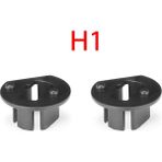 Xiyu Shop H1 Stili 2 Adet Siyah Araba LED Far Ampul Adaptörü Tutucu Baz Yuvaları Tutucu H1 H3 H4 H Için Araba Halojen Farlar (Yurt Dışından)