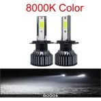 Xiyu Shop H1 Stili 8000K Beyaz Mavi Anbus Araba Farları Ampul Led H4 H7 H1 H3 H11 H13 H Hb3 Hb Lm Buz Cob 6500K 4500K Otomatik Sis Lambası (Yurt Dışından)