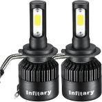 Xiyu Shop H1 Stili C6 Yükseltilmiş Siyah H1 H3 LED Far Ampülleri H7 Araba Işıkları H H11 Hb Hb Hk 72W 12V 8000LM Otomatik Farlar (Yurt Dışından) - araba ampulü - Beyaz
